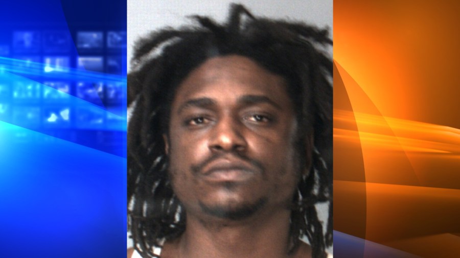 Davon Sheppard is seen in a booking photo released by the San Bernardino County Sheriff's Department.