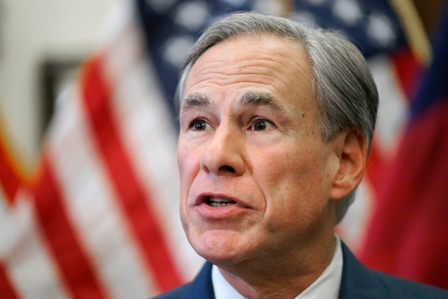 In this Tuesday, June 8, 2021, file photo, Texas Gov. Greg Abbott speaks at a news conference in Austin, Texas. (AP Photo/Eric Gay, File)