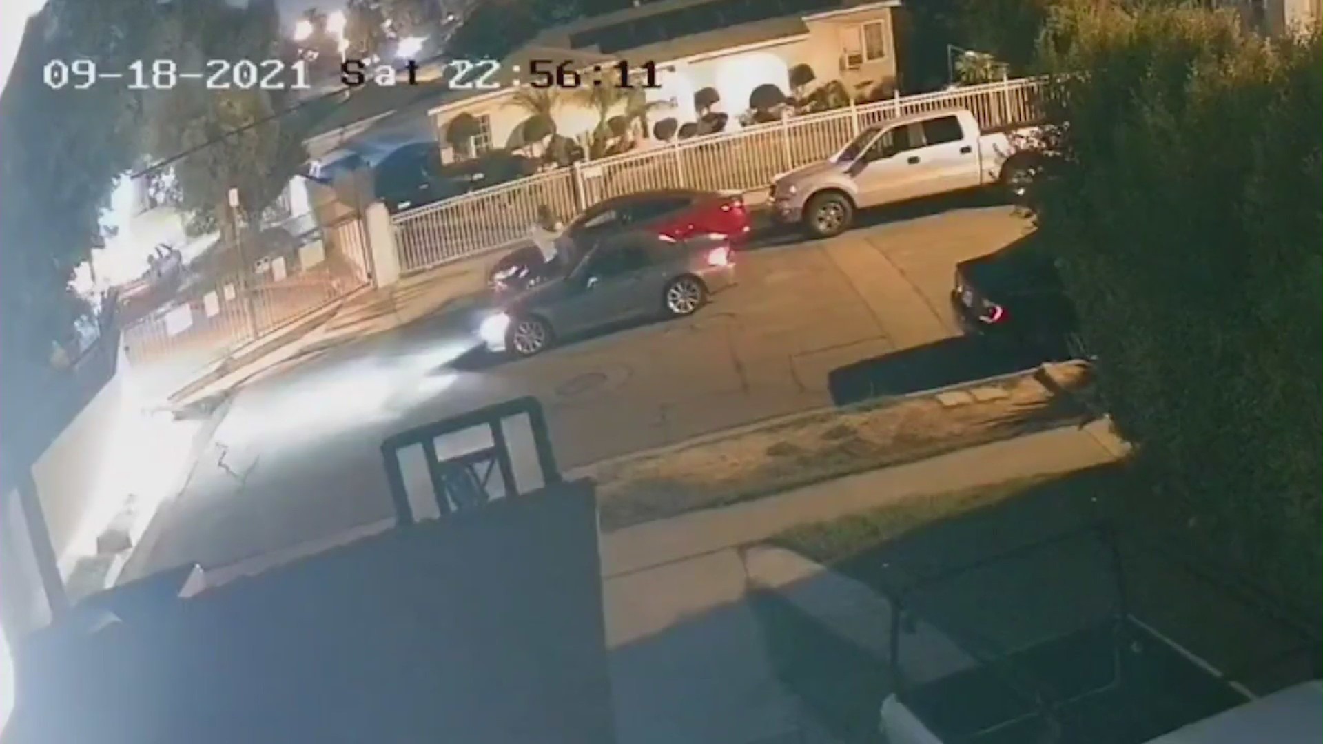 Surveillance video released by police shows the possible abduction of a woman in Bell gardens on Sept. 18, 2021.