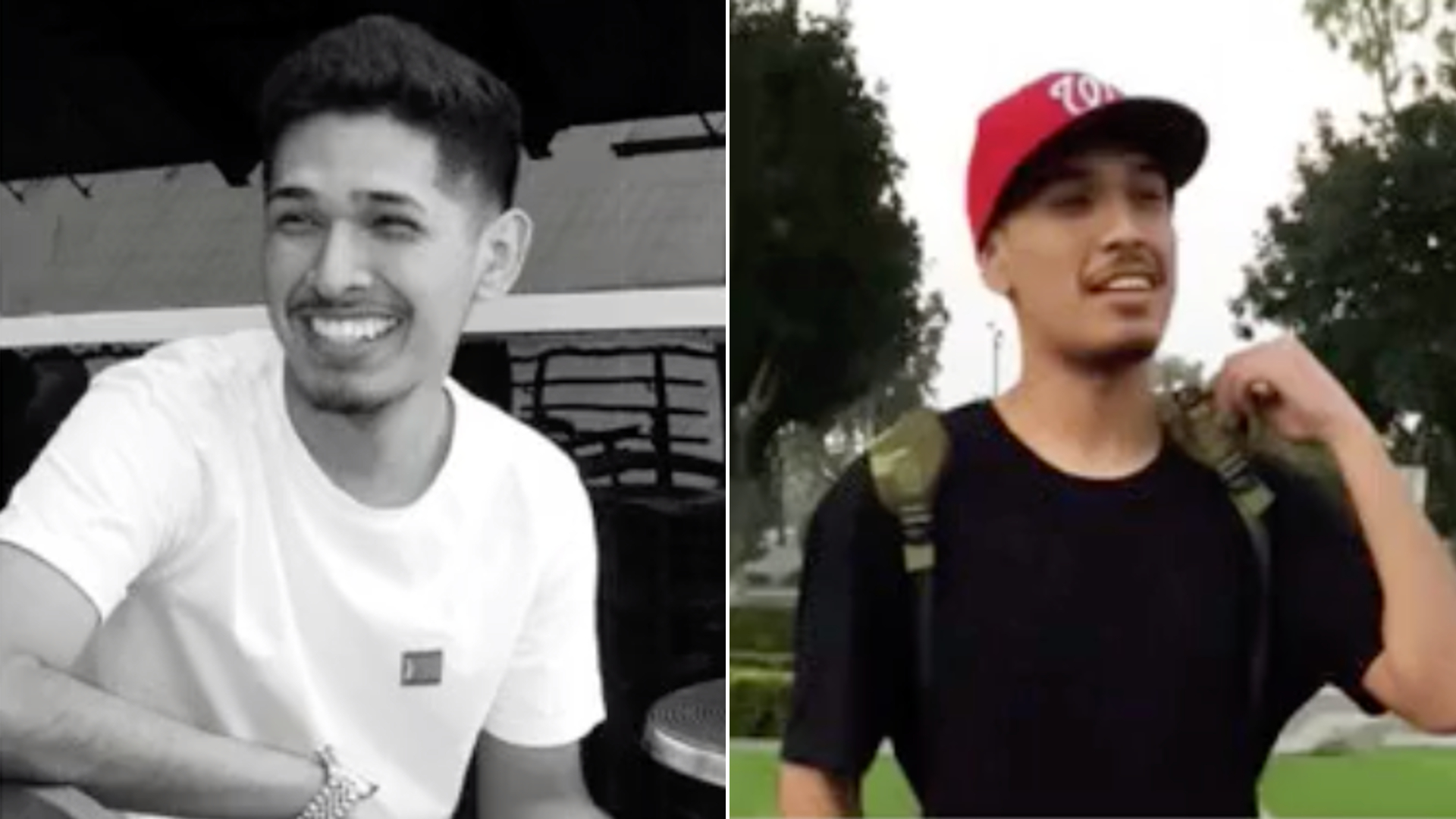 Estephan Hernandez is seen in undated photos displayed Sept. 28, 2021, at a Los Angeles County Sheriff's Department press conference in West Compton near the site where Hernandez was killed four years before.