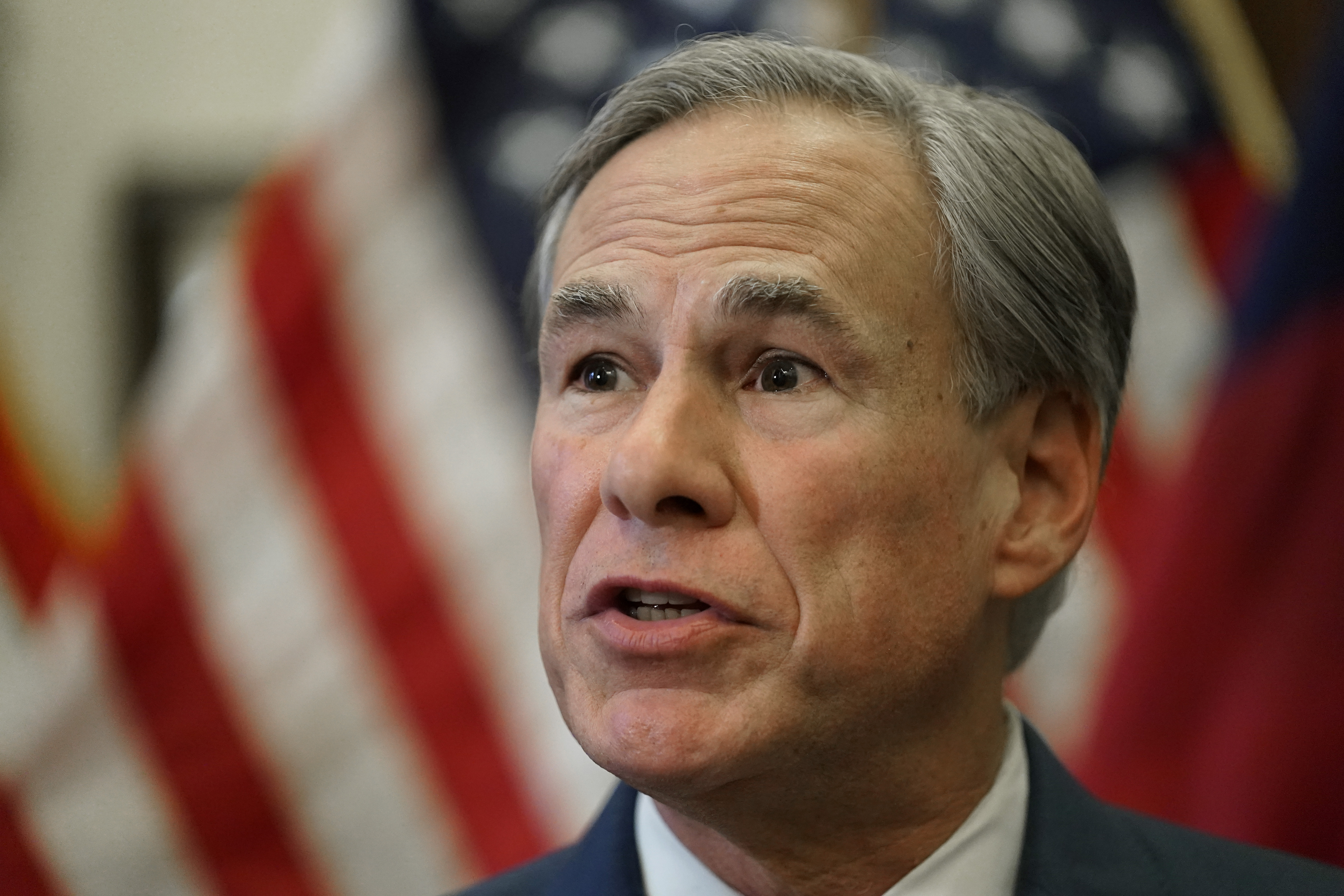 Texas Gov. Greg Abbott speaks at a news conference where he signed two energy related bills, Tuesday, June 8, 2021, in Austin, Texas. (AP Photo/Eric Gay)