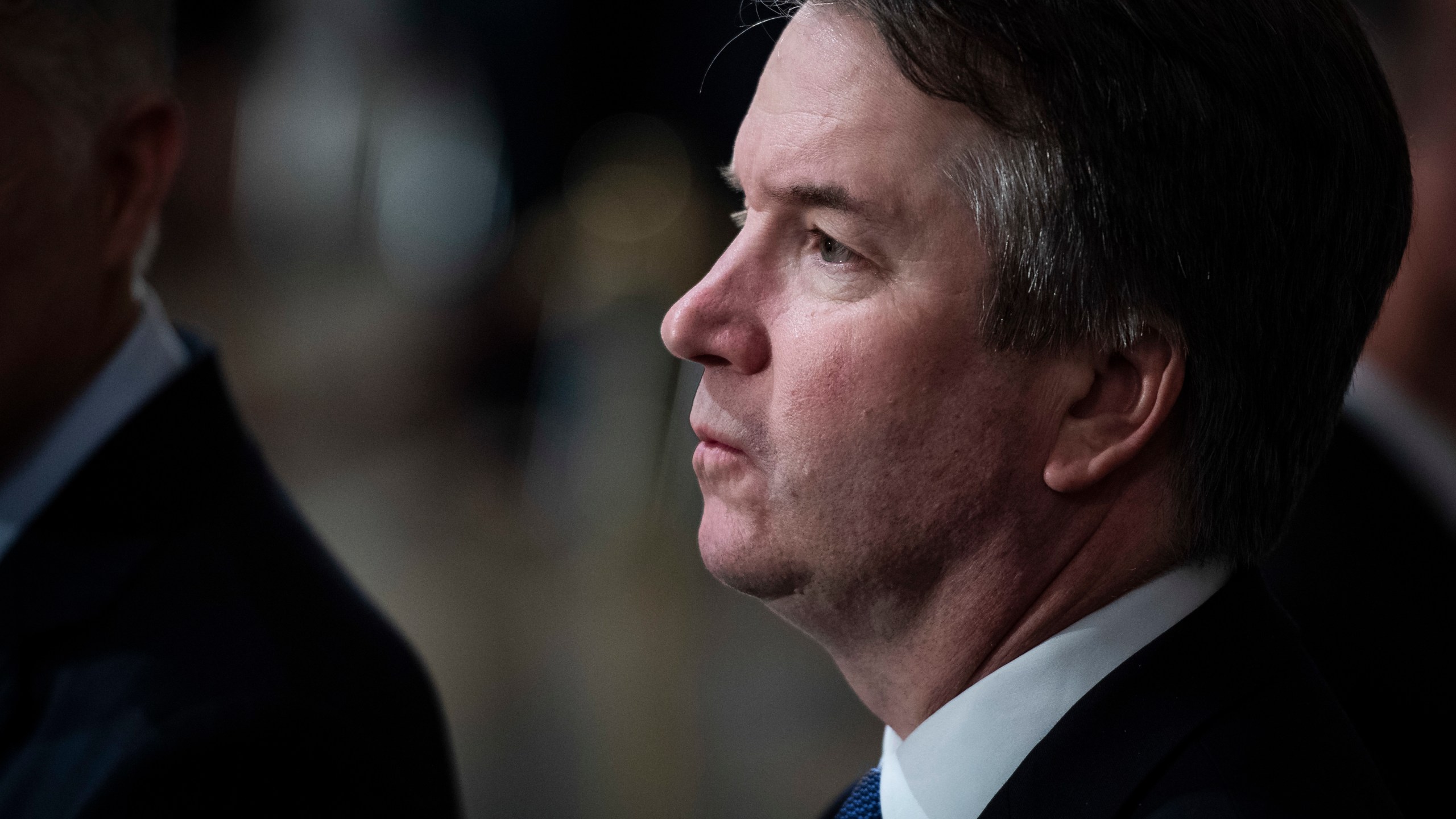 In this Dec. 3, 2018 file photo, Supreme Court Associate Justice Brett Kavanaugh is seen at the Capitol on Capitol Hill in Washington. (Jabin Botsford/The Washington Post via AP, Pool)