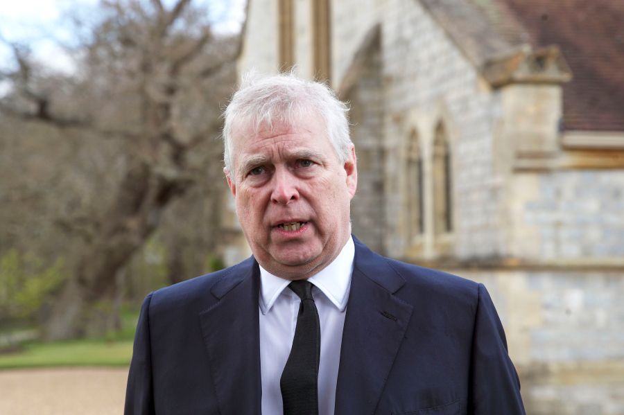 In this Sunday, April 11, 2021 file photo, Britain's Prince Andrew speaks during a television interview at the Royal Chapel of All Saints at Royal Lodge, Windsor, England. (Steve Parsons/Pool Photo via AP, File)