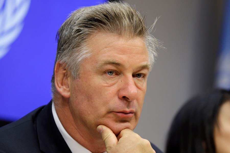 In this Sept. 21, 2015, file photo, actor Alec Baldwin attends a news conference at United Nations headquarters. Experts predict a tremendous legal fallout after Baldwin pulled the trigger on a prop gun while filming “Rust” in New Mexico and unwittingly killed a cinematographer and injured a director. (AP Photo/Seth Wenig, File)