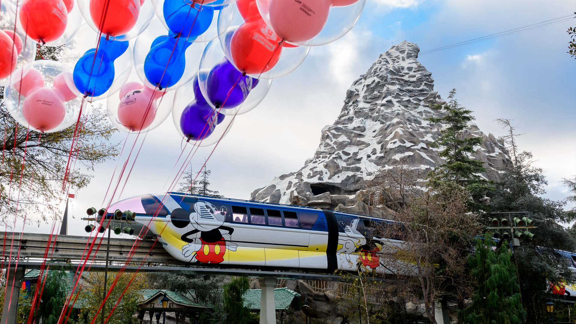 The Disneyland Monorail is seen in file handout photo from the Disneyland Resort.