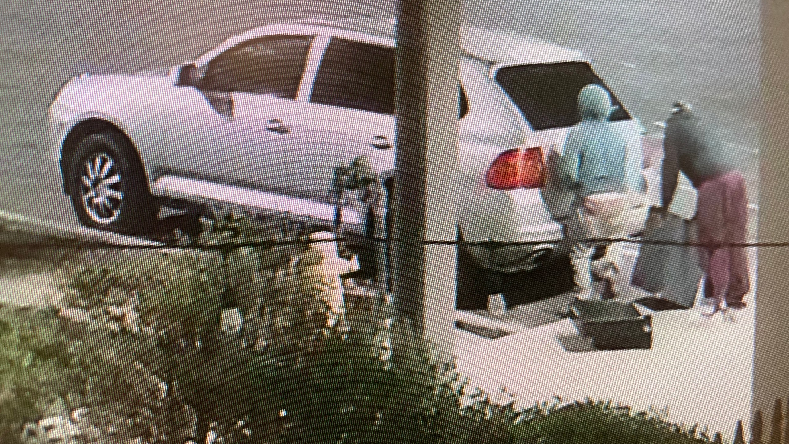 Three people driving a gray Porsche SUV burglarized four businesses on Oct. 5, 2021, according to the Santa Barbara County Sheriff's Office. (SBCSO)