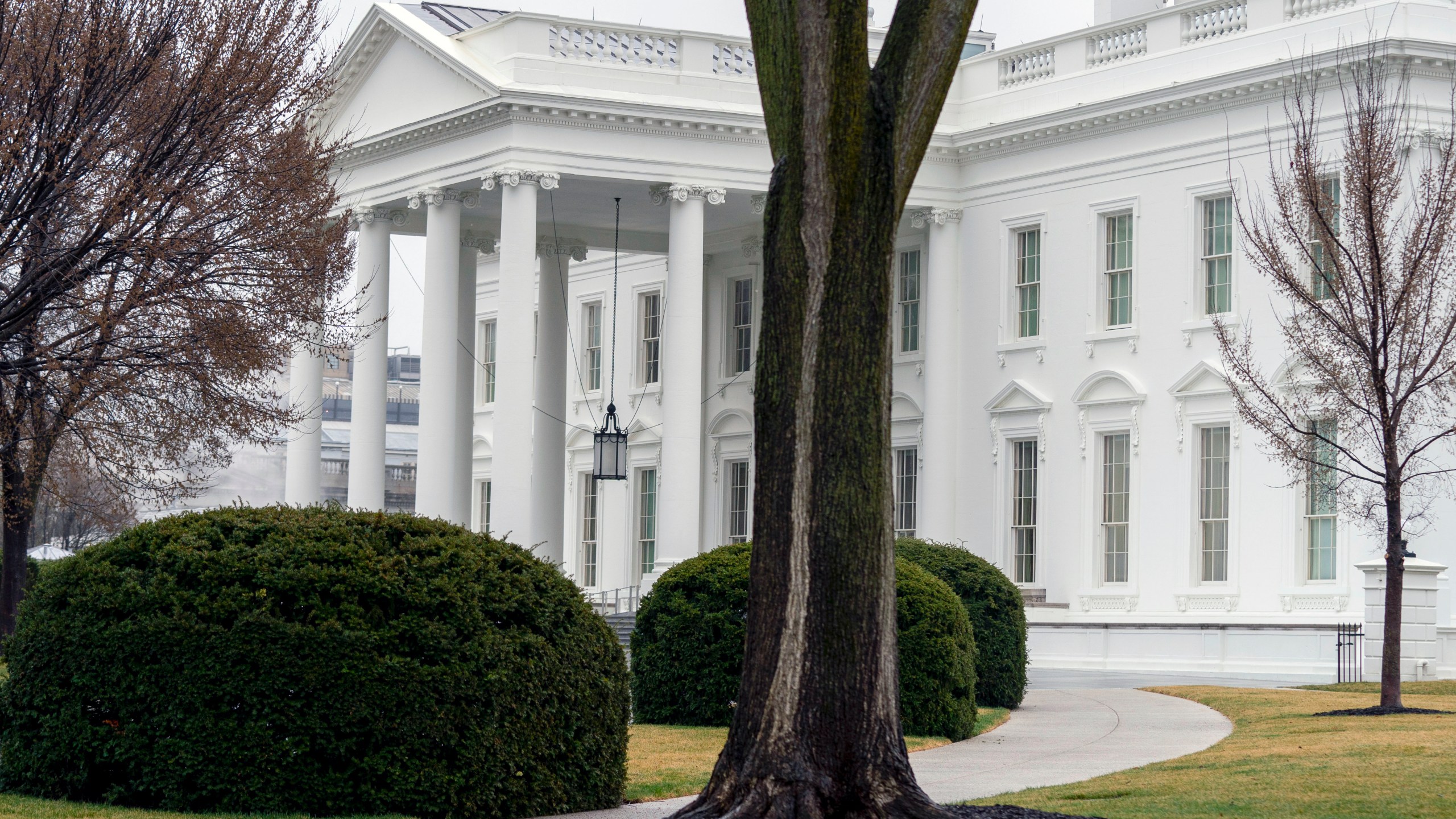 The White House is shown in Washington on March 18, 2021. The Biden administration is rolling out a new initiative aimed at reducing suicides by gun and combating the significant increases in suicides by members of the military and veterans. (Andrew Harnik/Associated Press)