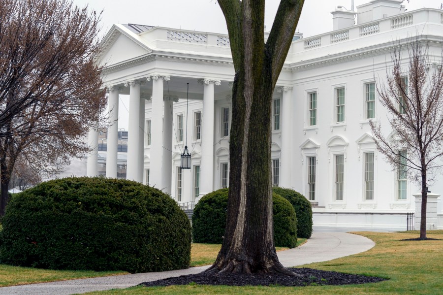 The White House is shown in Washington on March 18, 2021. The Biden administration is rolling out a new initiative aimed at reducing suicides by gun and combating the significant increases in suicides by members of the military and veterans. (Andrew Harnik/Associated Press)