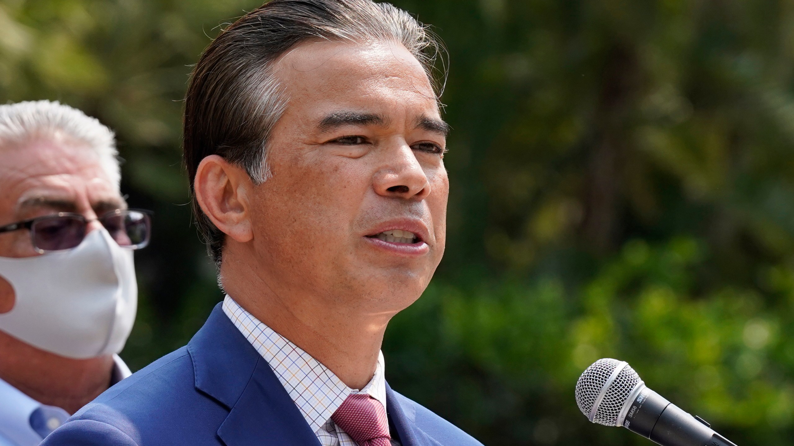 California Attorney General Rob Bonta speaks at a news conference on Aug. 17, 2021 in Sacramento, Calif. (AP Photo/Rich Pedroncelli, File)