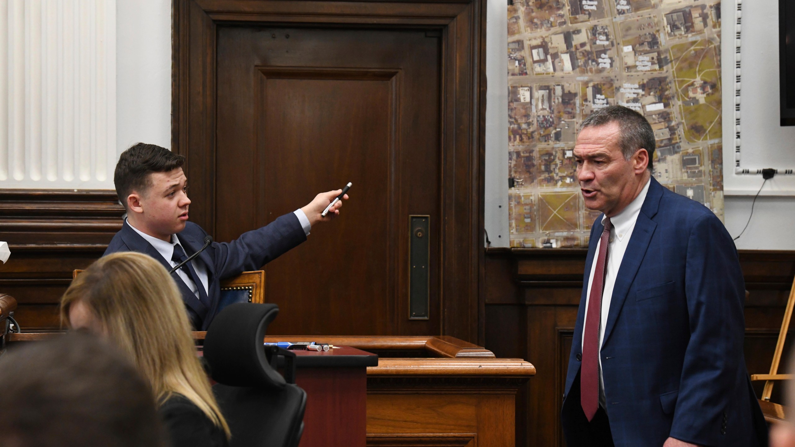 Kyle Rittenhouse testifies in his trial at the Kenosha County Courthouse in Kenosha, Wis., Nov. 10, 2021. (Mark Hertzberg /Pool Photo via Associated Press)