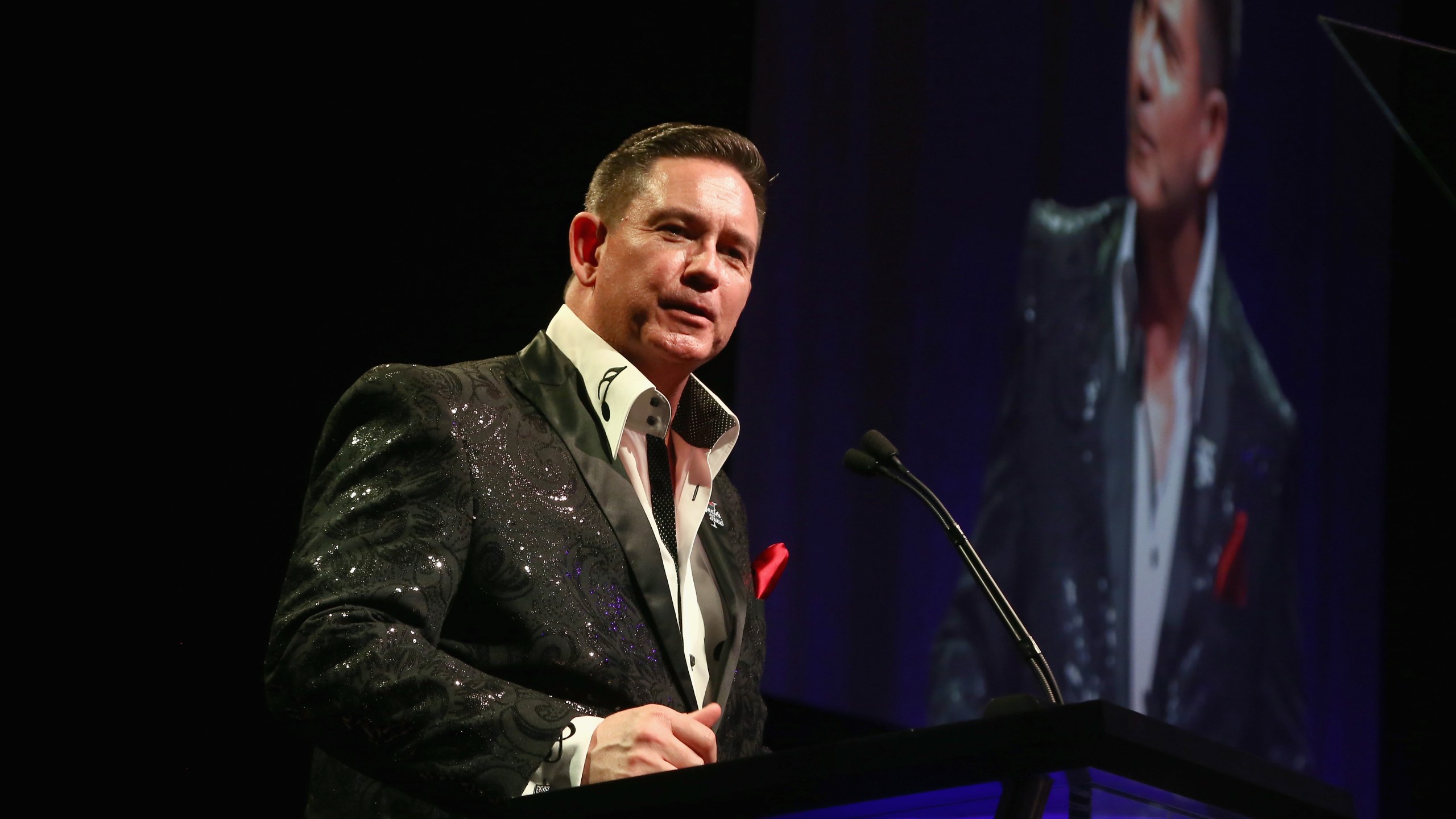 Bobby Cagle, speaking at a 2019 fundraiser, said he Tuesday he planned to step down as DCFS director. (Tommaso Boddi / Getty Images for Janie's Fund)