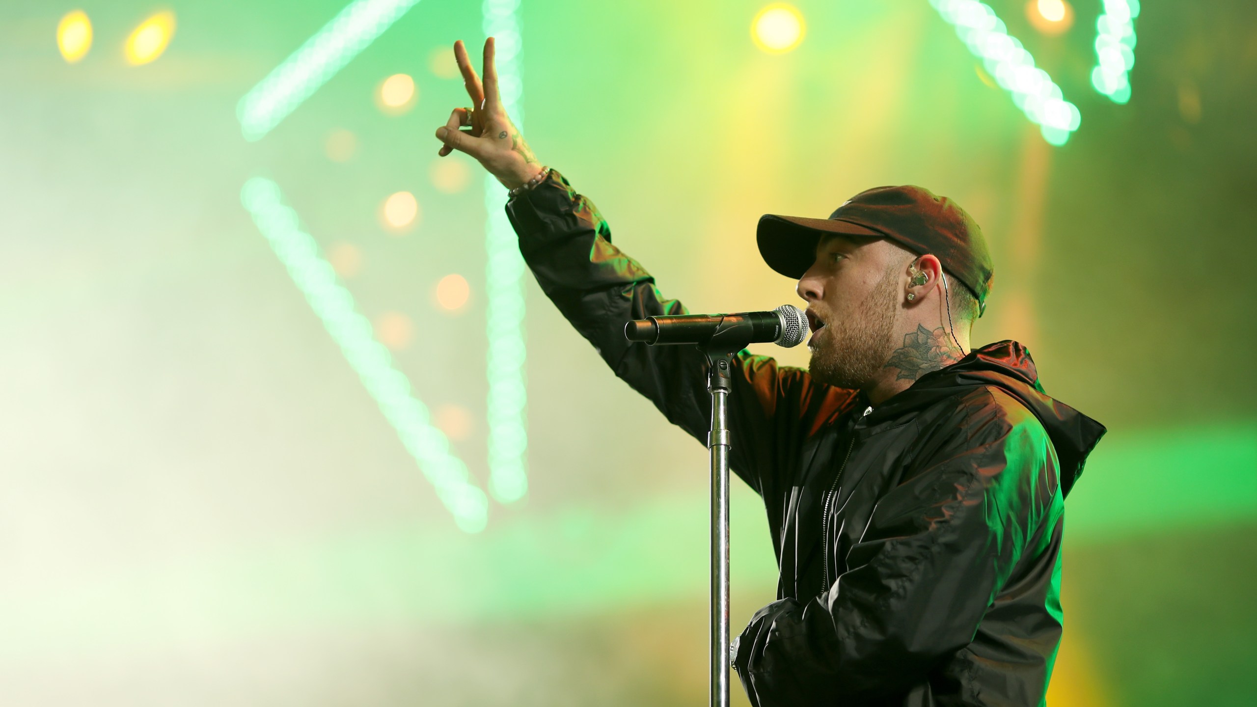 Rapper Mac Miller performs at the Sahara Tent during day 1 of the 2017 Coachella Valley Music & Arts Festival on April 21, 2017 in Indio. (Christopher Polk/Getty Images for Coachella)