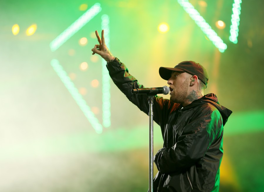 Rapper Mac Miller performs at the Sahara Tent during day 1 of the 2017 Coachella Valley Music & Arts Festival on April 21, 2017 in Indio. (Christopher Polk/Getty Images for Coachella)