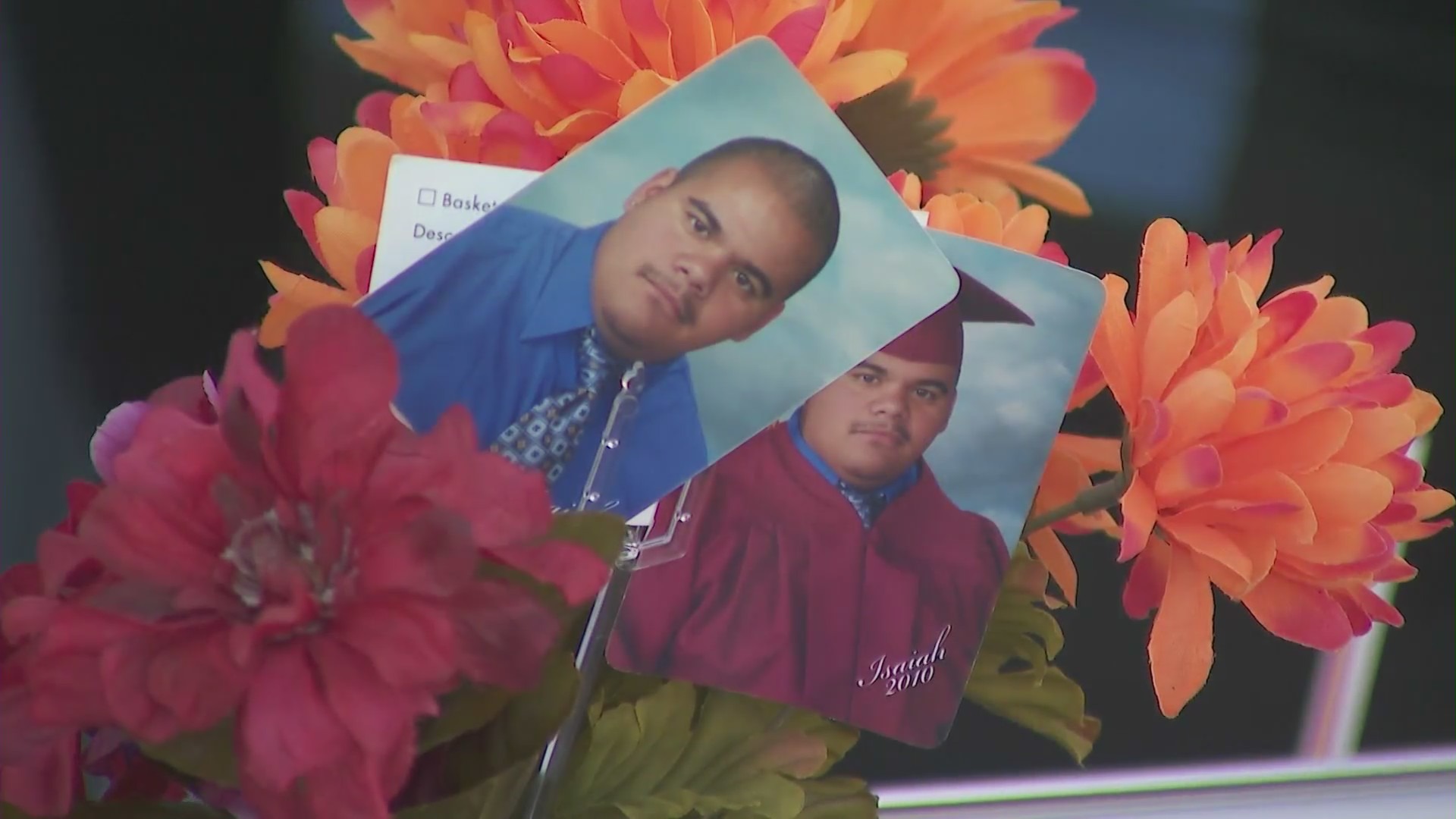 Isaiah Hernandez-Sanchez died while in custody of the San Bernardino County Sheriff's Department, and on Nov. 13, 2021, his family and friends called for accountability and justice with a protest. (KTLA)