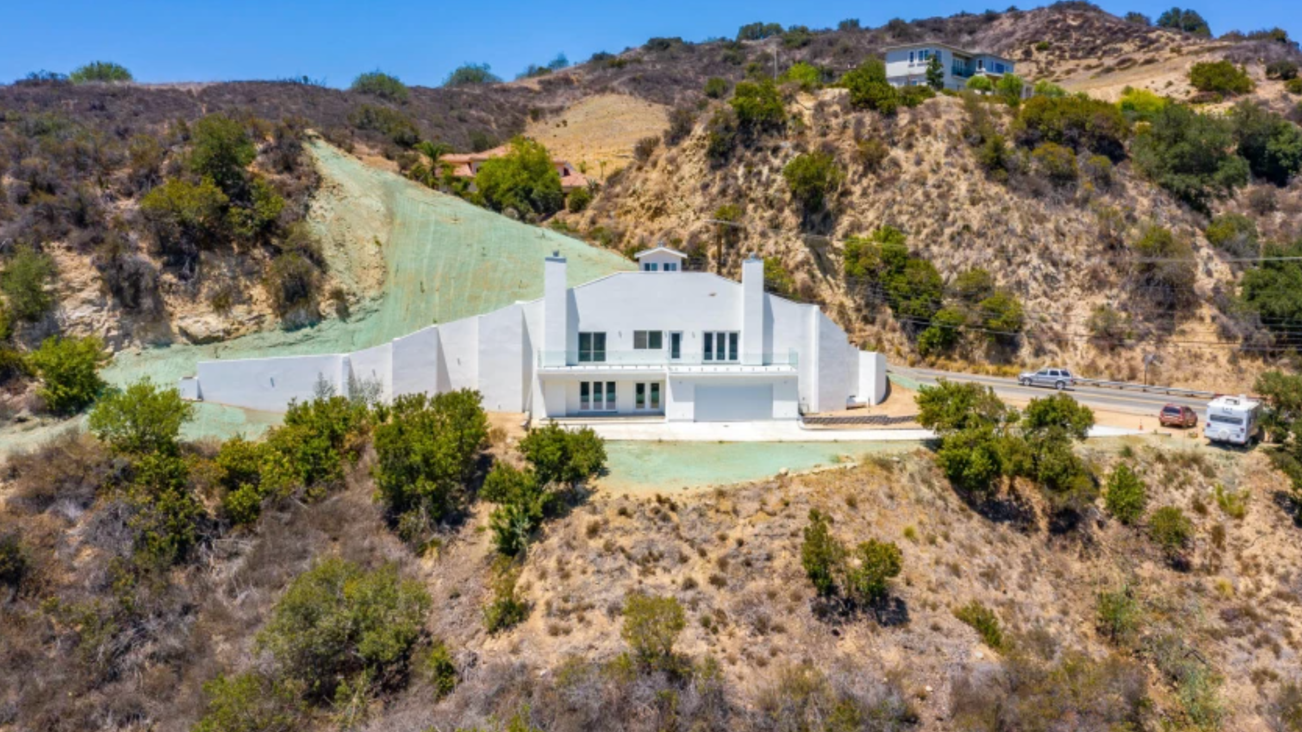 Built this year, the two-story dome is covered by soil on three sides.(Berkshire Hathaway HomeServices via L.A. Times)