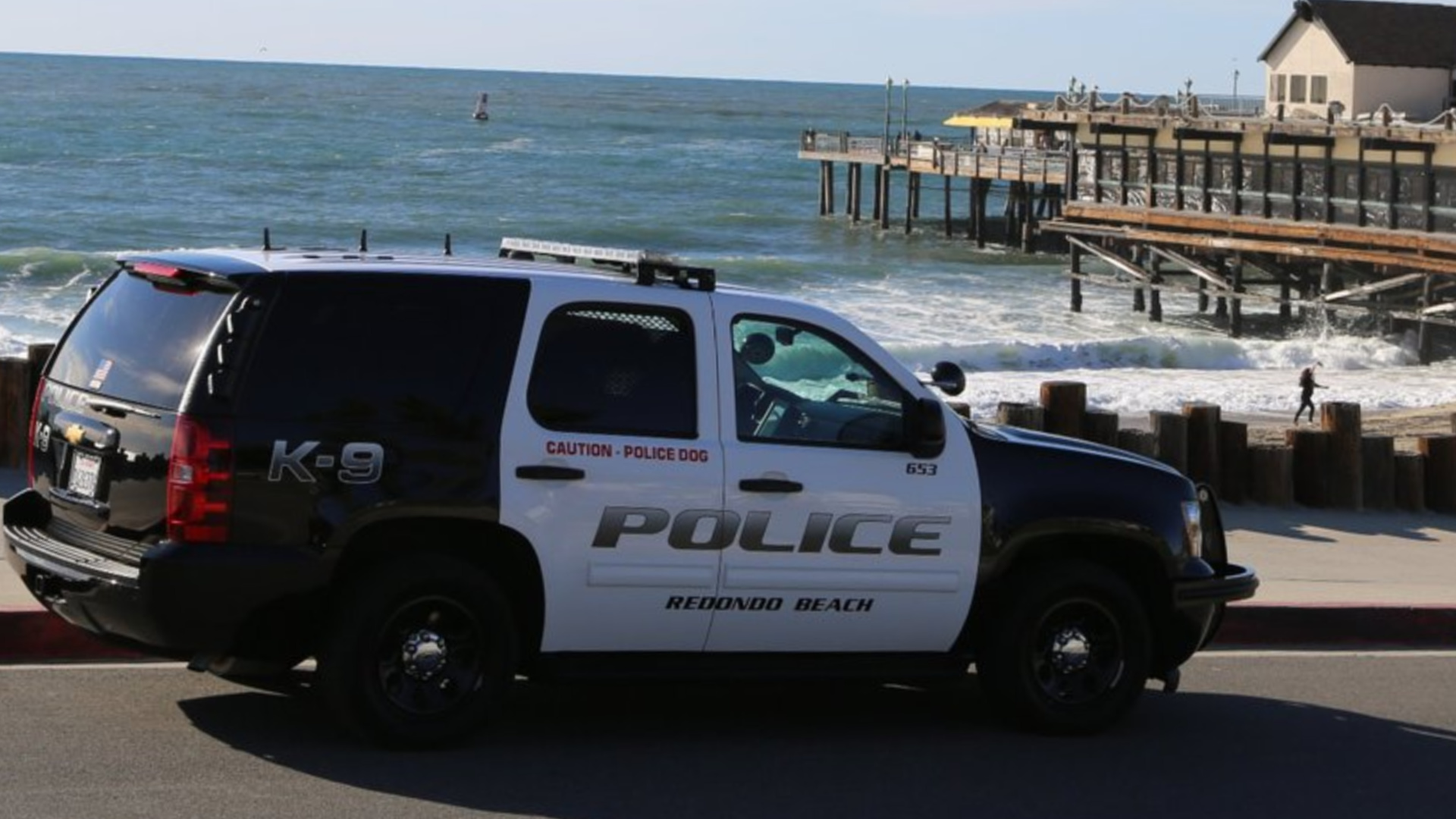 A Redondo Beach Police Department vehicle is seen in an undated file photo tweeted by the department.