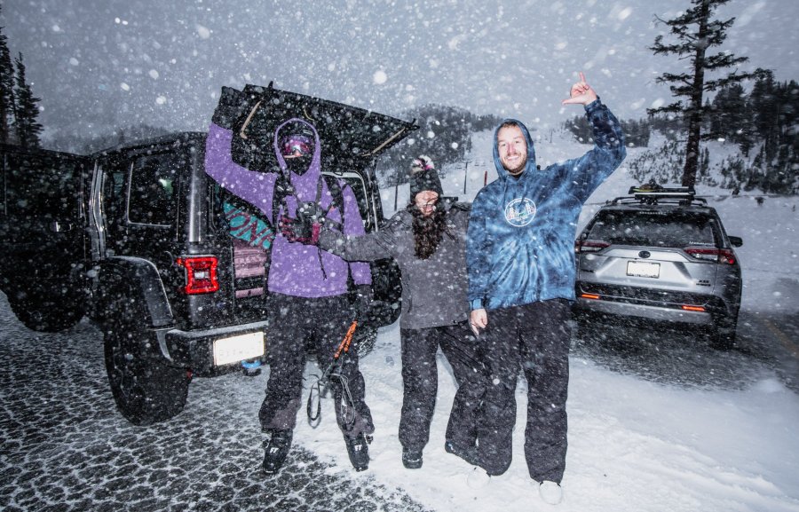 Mammoth Mountain received more than four feet of fresh snow between Dec. 14, 22021, and Dec. 15, 2021. (Dakota Snider/ MLT)