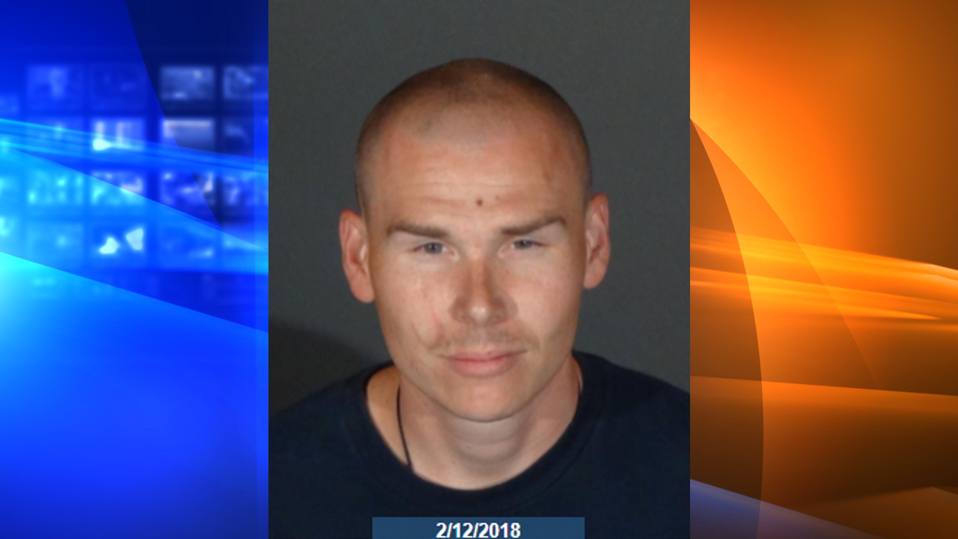 Trevor Howard Thompson, shown on Feb. 12, 2018, was arrested after a four-hour standoff on Dec. 22, 2021. (Covina Police Department)