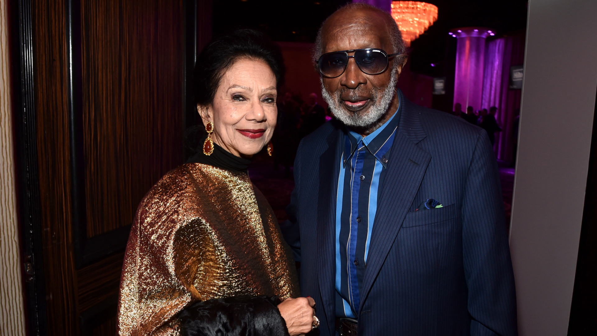 Jacqueline Avant and Clarence Avant attend the Pre-GRAMMY Gala and GRAMMY Salute to Industry Icons on Jan.25, 2020 in Beverly Hills. (Alberto E. Rodriguez/Getty Images for The Recording Academy)