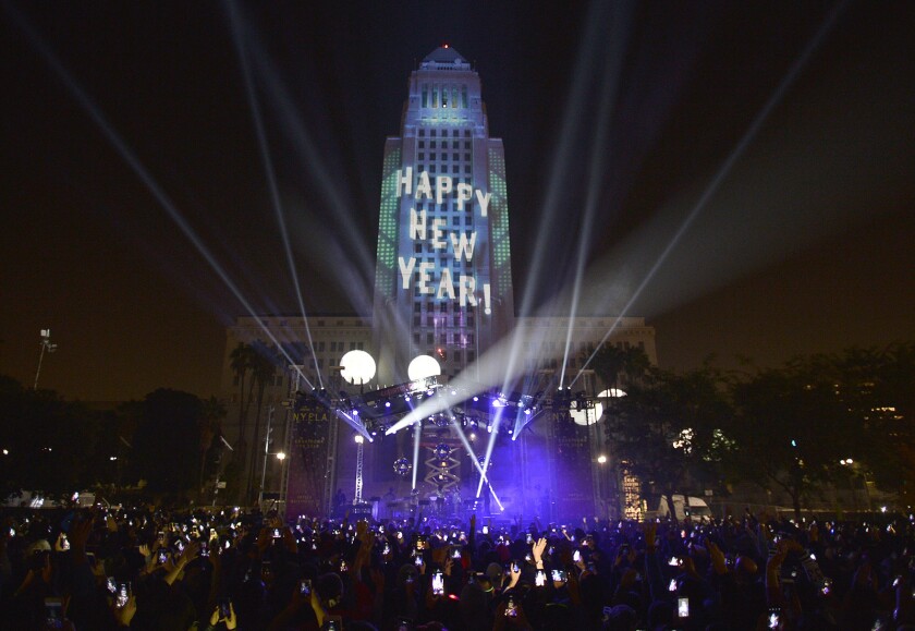 A new Year's Eve celebration at L.A.'s Grand Park is seen in this undated photo. (Grand Park / The Music Center)