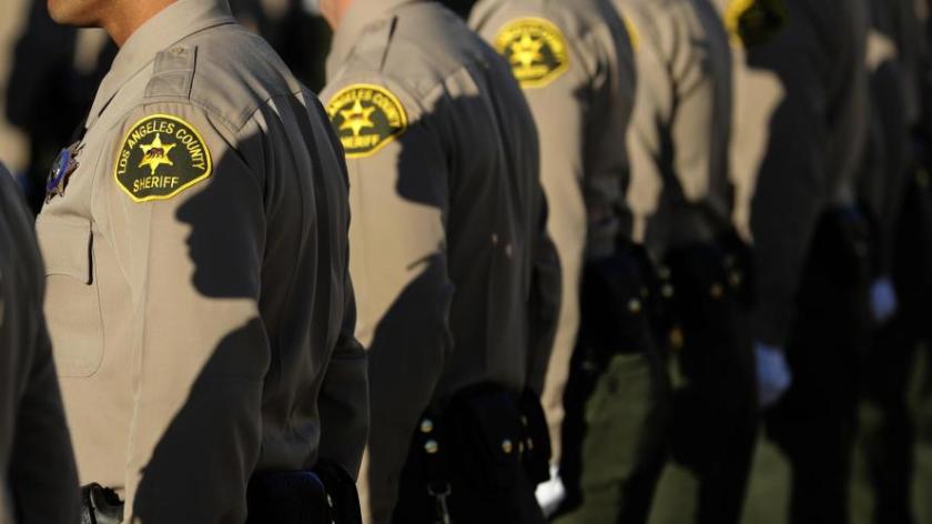 Deputies from the L.A. County Sheriff's Department are seen in an undated photo. (Mel Melcon / Los Angeles Times)