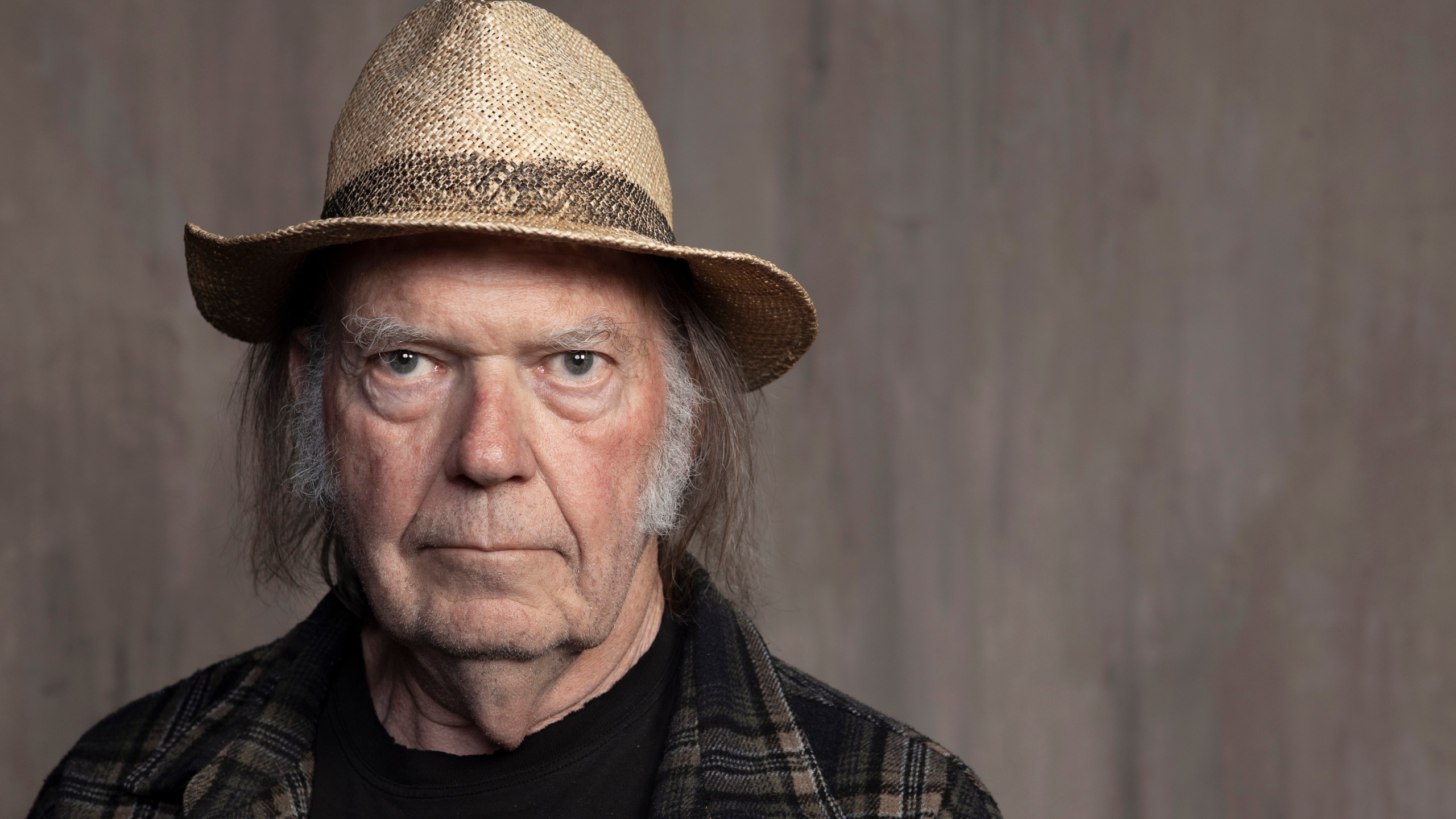 Neil Young poses for a portrait at Lost Planet Editorial in Santa Monica, Calif. on Sept. 9, 2019. (Rebecca Cabage/Invision/AP, File)