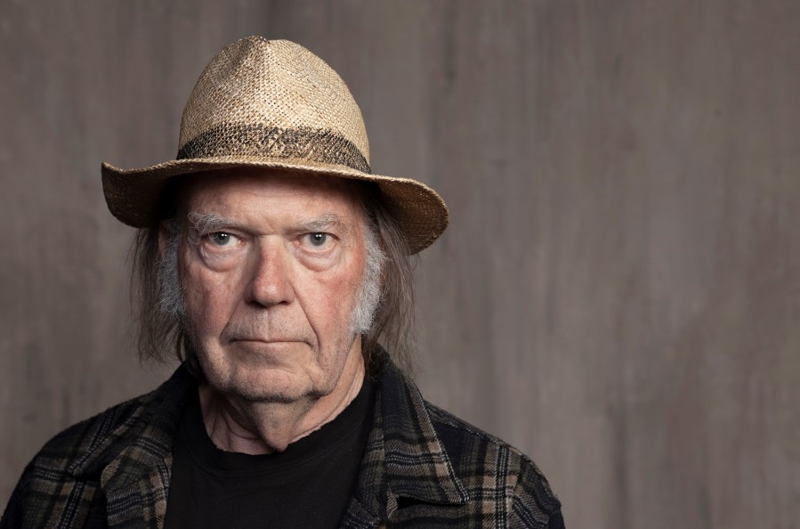 Neil Young poses for a portrait at Lost Planet Editorial in Santa Monica, Calif. on Sept. 9, 2019. (Rebecca Cabage/Invision/AP, File)