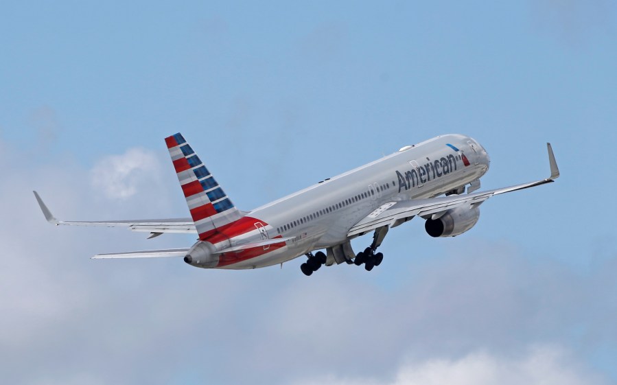 In this June 3, 2016 file photo, an American Airlines passenger jet takes off from Miami International Airport in Miami. (AP Photo/Alan Diaz)