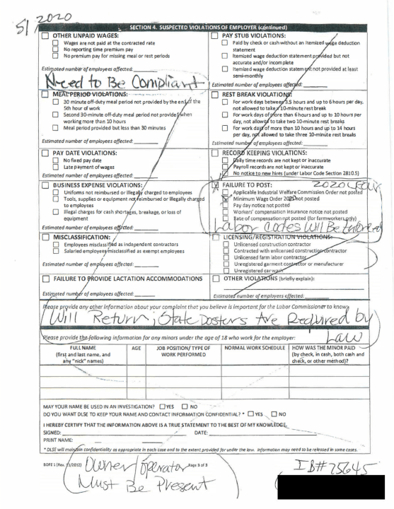 The L.A. City Attorney's Office shared this image of a fake citation that the woman allegedly used.