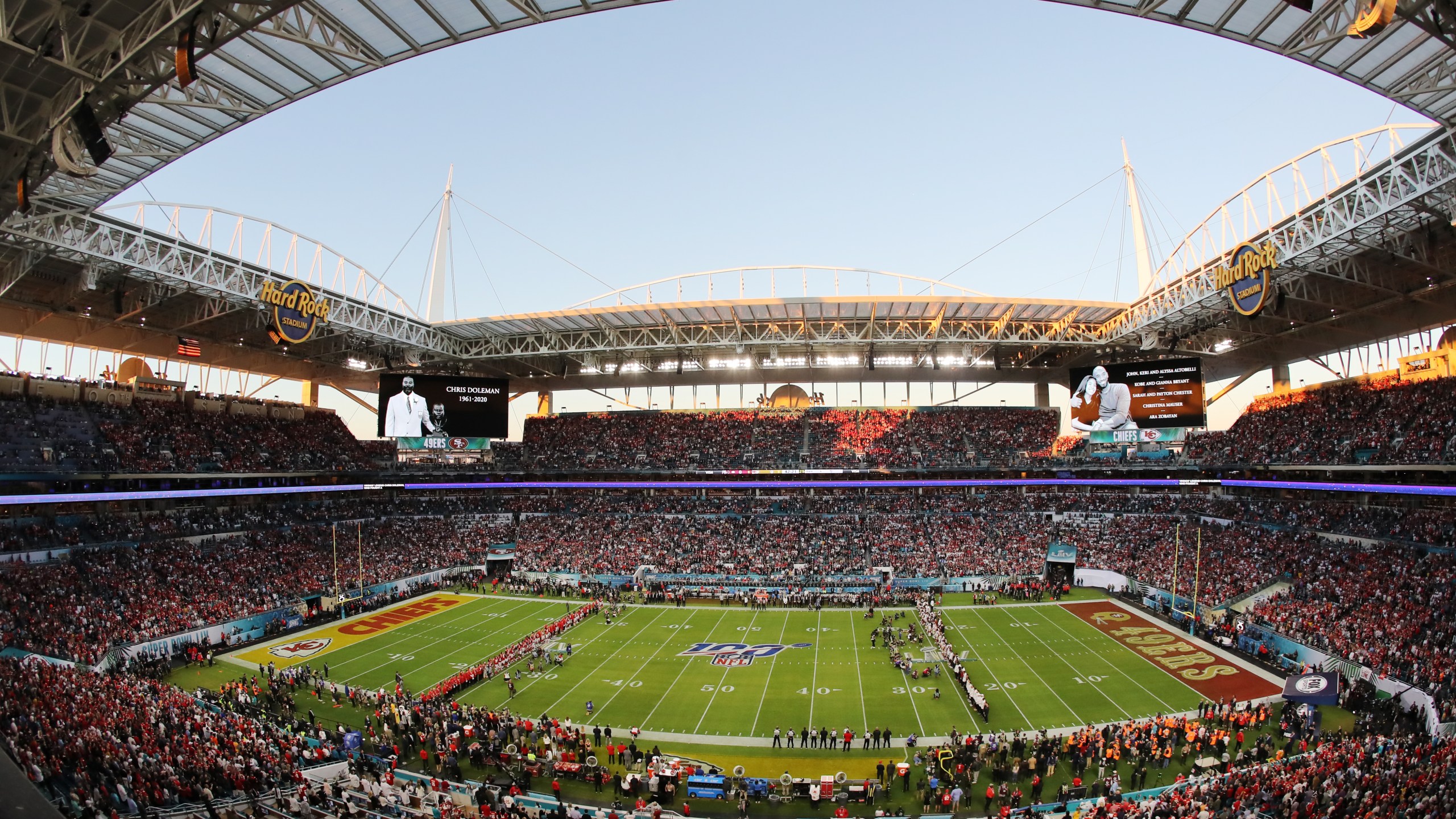 Super Bowl LIV was held at at Hard Rock Stadium on February 02, 2020 in Miami, Florida. (Elsa/Getty Images)