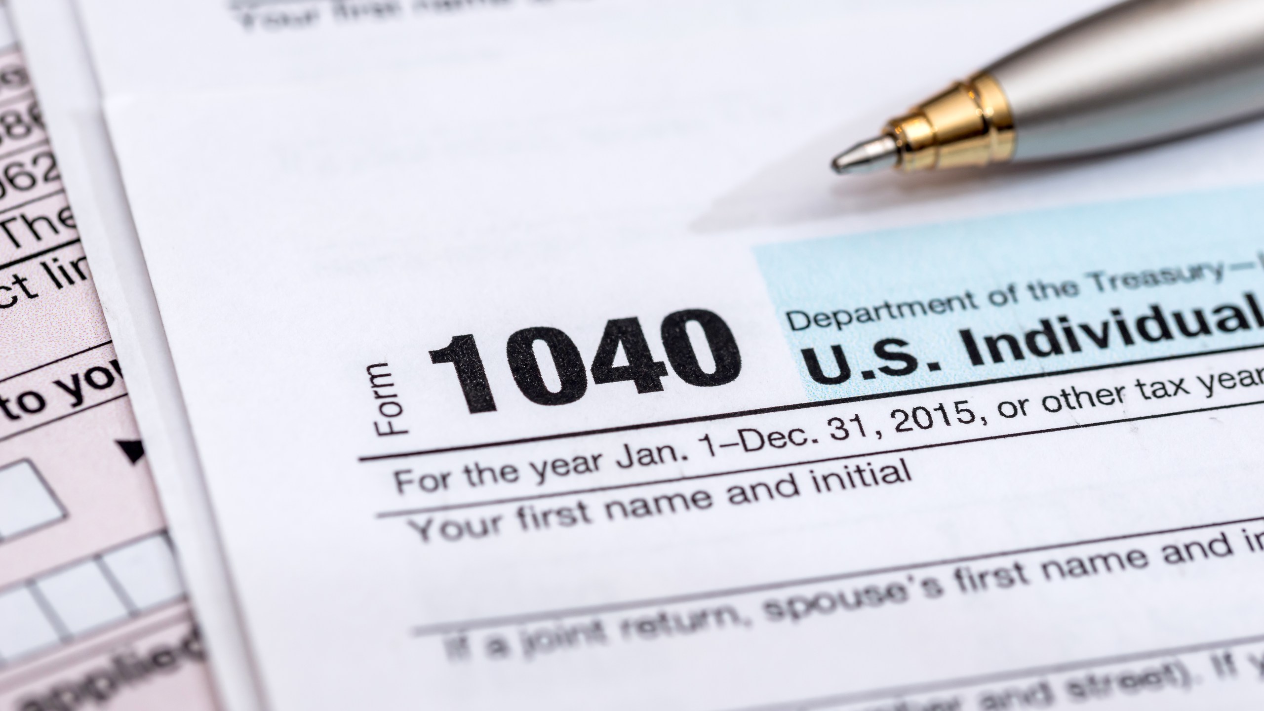 A U.S. tax form is seen in this undated file photo. (Getty Images)