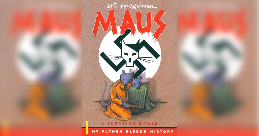 This cover image released by Pantheon shows "Maus" a graphic novel by Art Spiegelman. A Tennessee school district has voted to ban the Pulitzer Prize winning graphic novel about the Holocaust due to “inappropriate language” and an illustration of a nude woman. (Pantheon via AP)