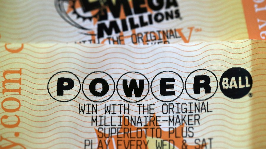 A file photo of a Powerball card. (Justin Sullivan/Getty Images)