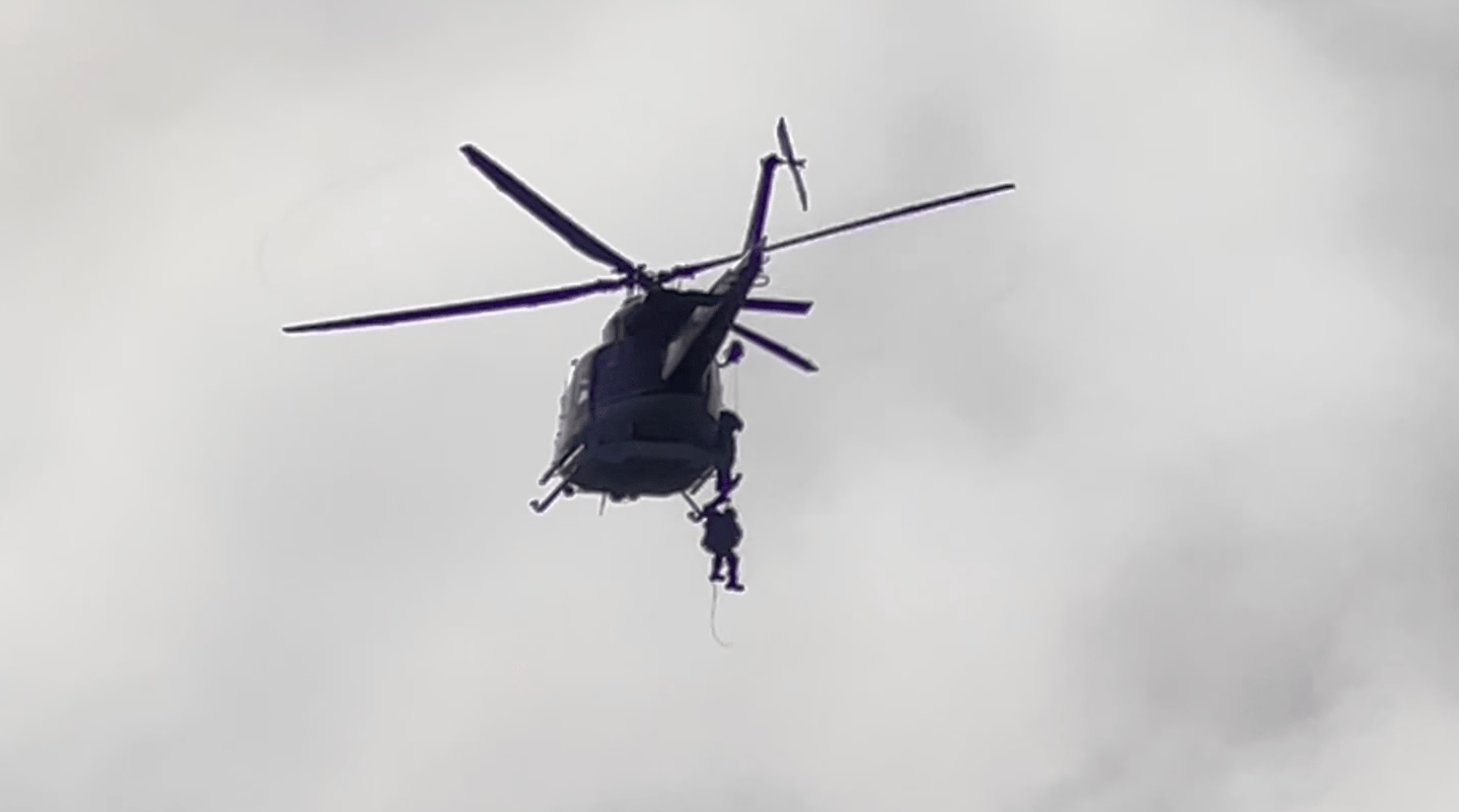 Two men airlifted after crashing mountain bikes in San Clemente on Jan. 7, 2021. (Loudlabs)