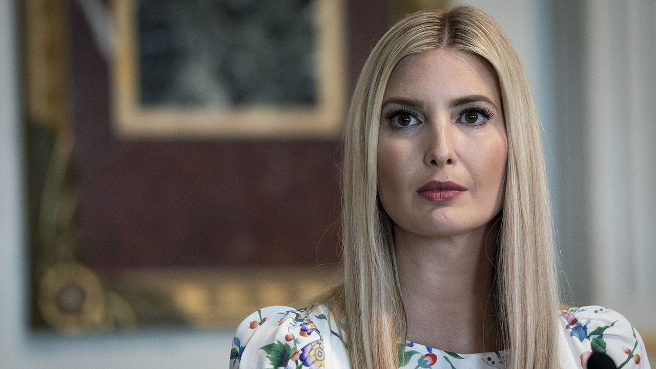 Ivanka Trump listens during an event to highlight the Department of Justice grants to combat human trafficking, in the Indian Treaty Room of the Eisenhower Executive Office Building on August 4, 2020 in Washington, D.C. (Photo by Drew Angerer/Getty Images)