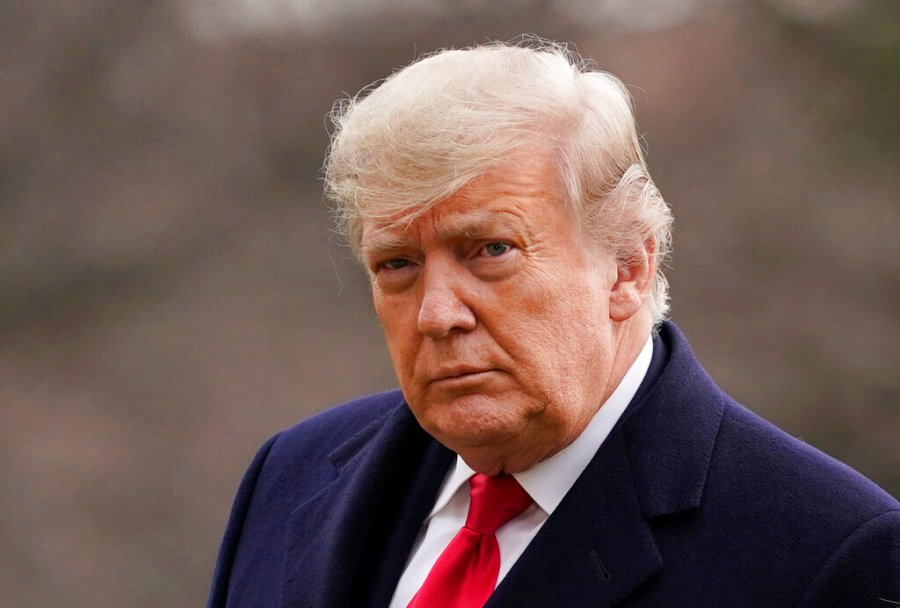 In this Dec. 31, 2020, file photo, President Donald Trump arrives on the South Lawn of the White House, in Washington. (AP Photo/Evan Vucci, File)