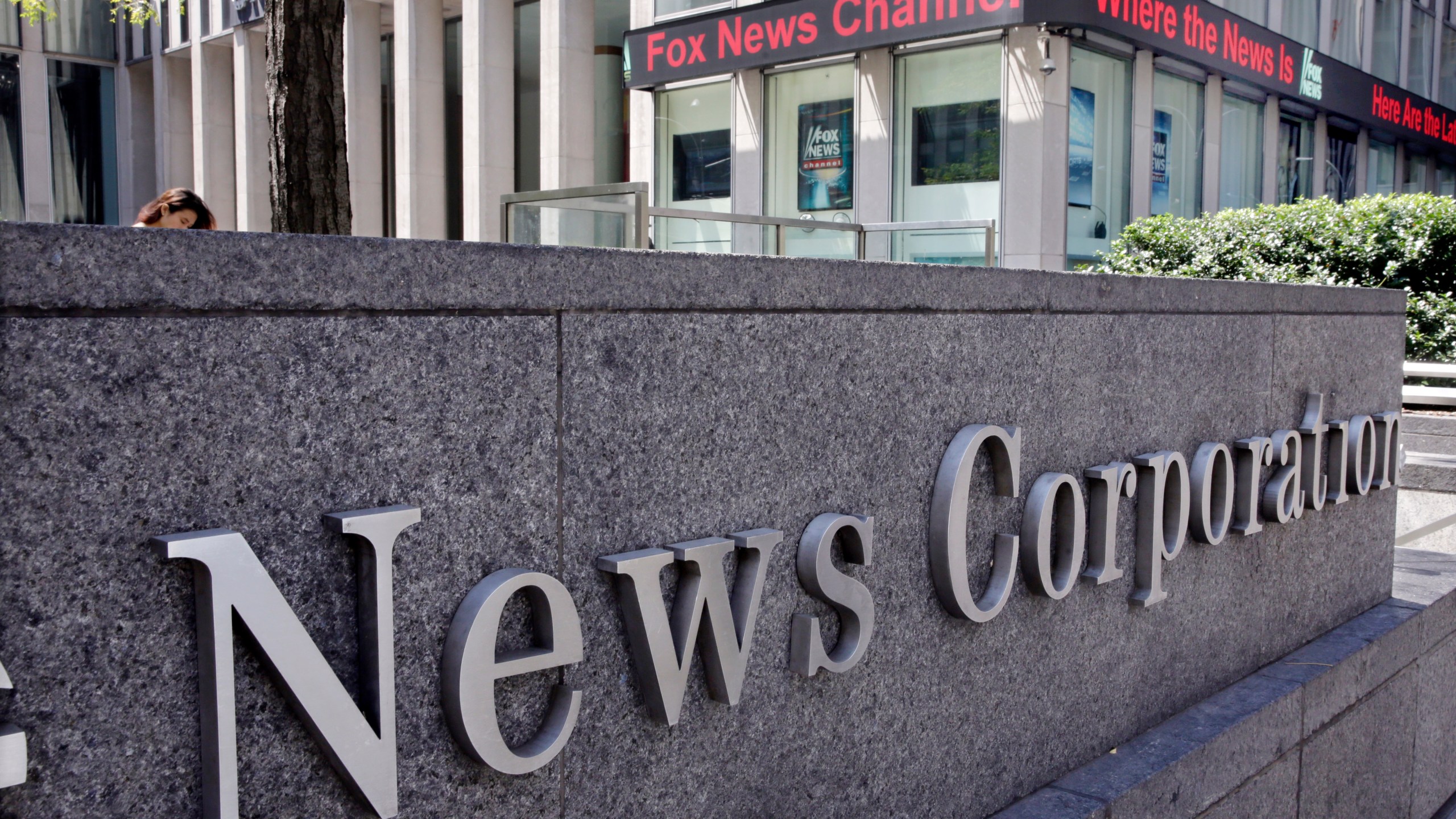 The News Corporation headquarters building is seen Aug. 1, 2017, in New York. (AP Photo/Richard Drew, File)