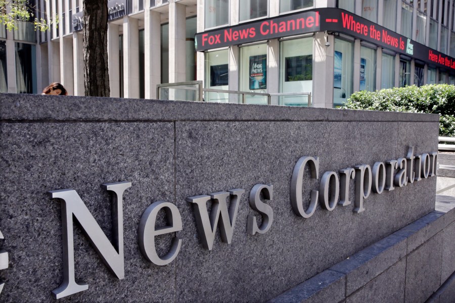 The News Corporation headquarters building is seen Aug. 1, 2017, in New York. (AP Photo/Richard Drew, File)