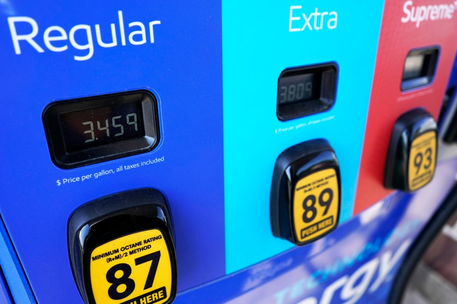 Gas price is seen at a Mobil gas station in Vernon Hills, Ill., Friday, June 11, 2021. Energy stocks powered through the broader market’s January 2022 slump and are poised to keep rising as long as oil prices stay high and worries about looming interest rate hikes remain. Oil companies and firms that provide services to the industry have been a safe bet as the economy recovers and oil supplies remain constrained. (AP Photo/Nam Y. Huh, File)