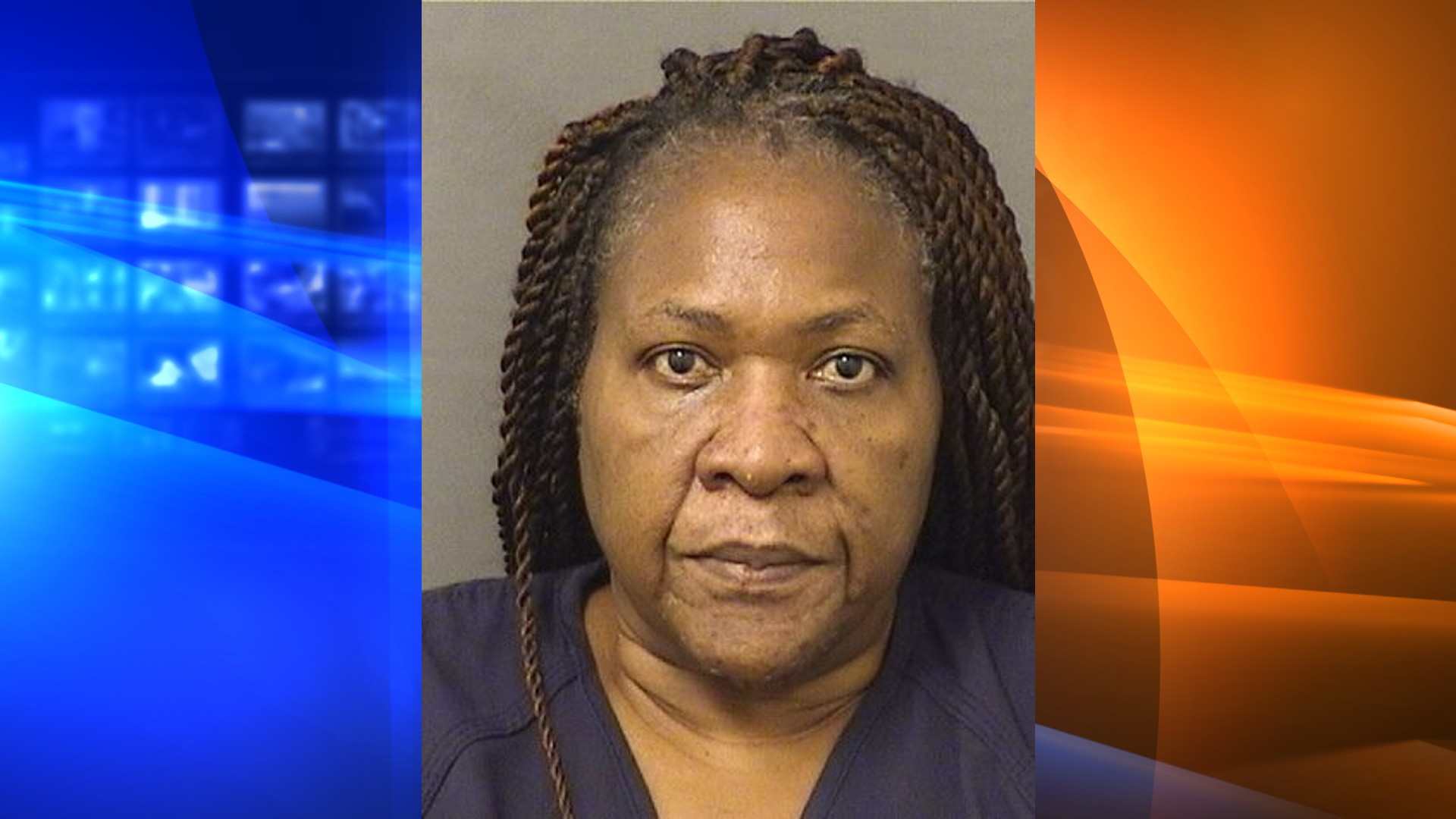 Joan Burke is seen in a booking photo released by the Palm Beach County Sheriff's Office.