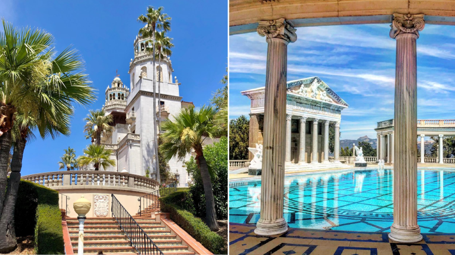 Hearst Castle is seen in undated images posted to its Facebook page. (©Hearst Castle/CA State Parks)