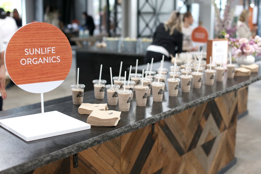 Sunlife Organics on display at In goop Health Summit Los Angeles 2019 at Rolling Greens Nursery on May 18, 2019 in Los Angeles, California. (Phillip Faraone/Getty Images for goop)