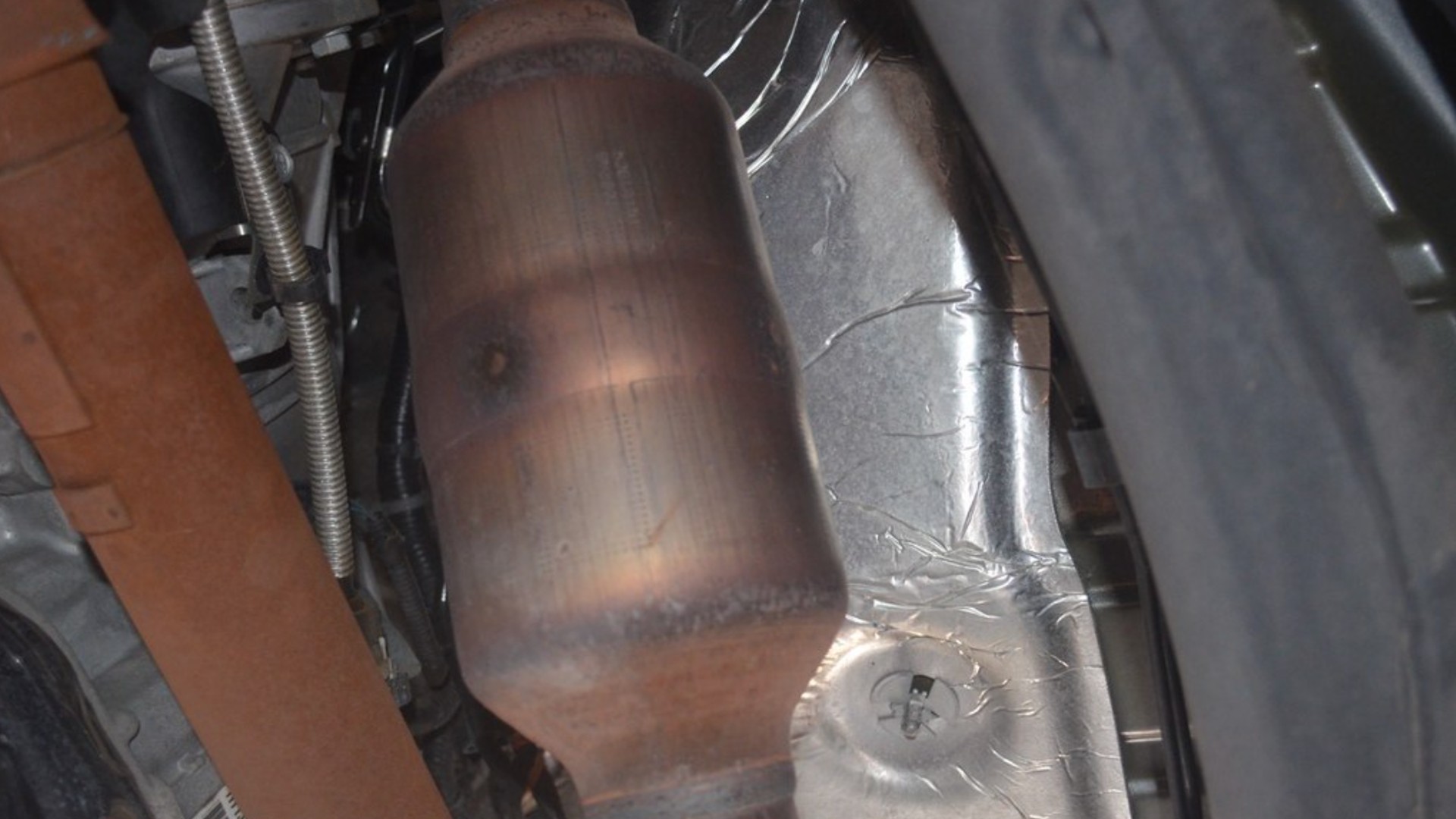 A catalytic converter is seen in this file image.(State Farm via Flickr)