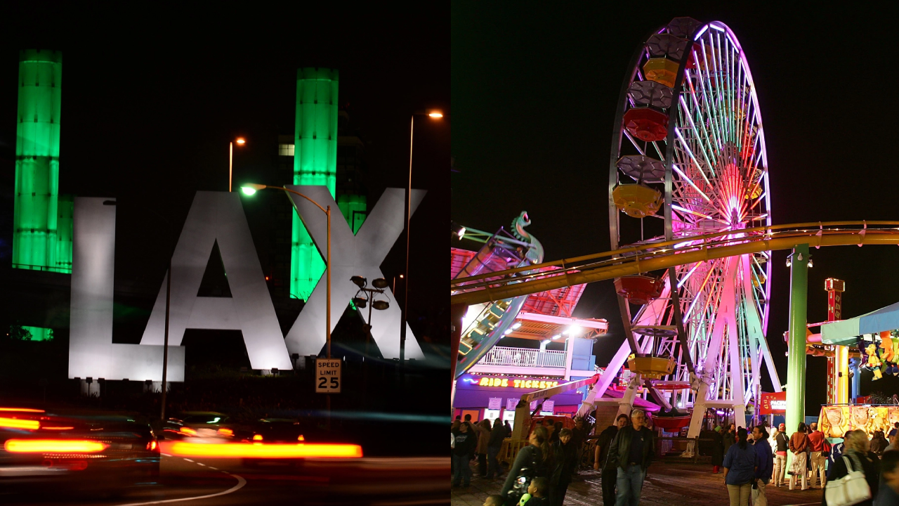 Two iconic landmarks in Los Angeles will go dark as part of an international demonstration called Earth Hour (Getty Images, edit by KTLA)