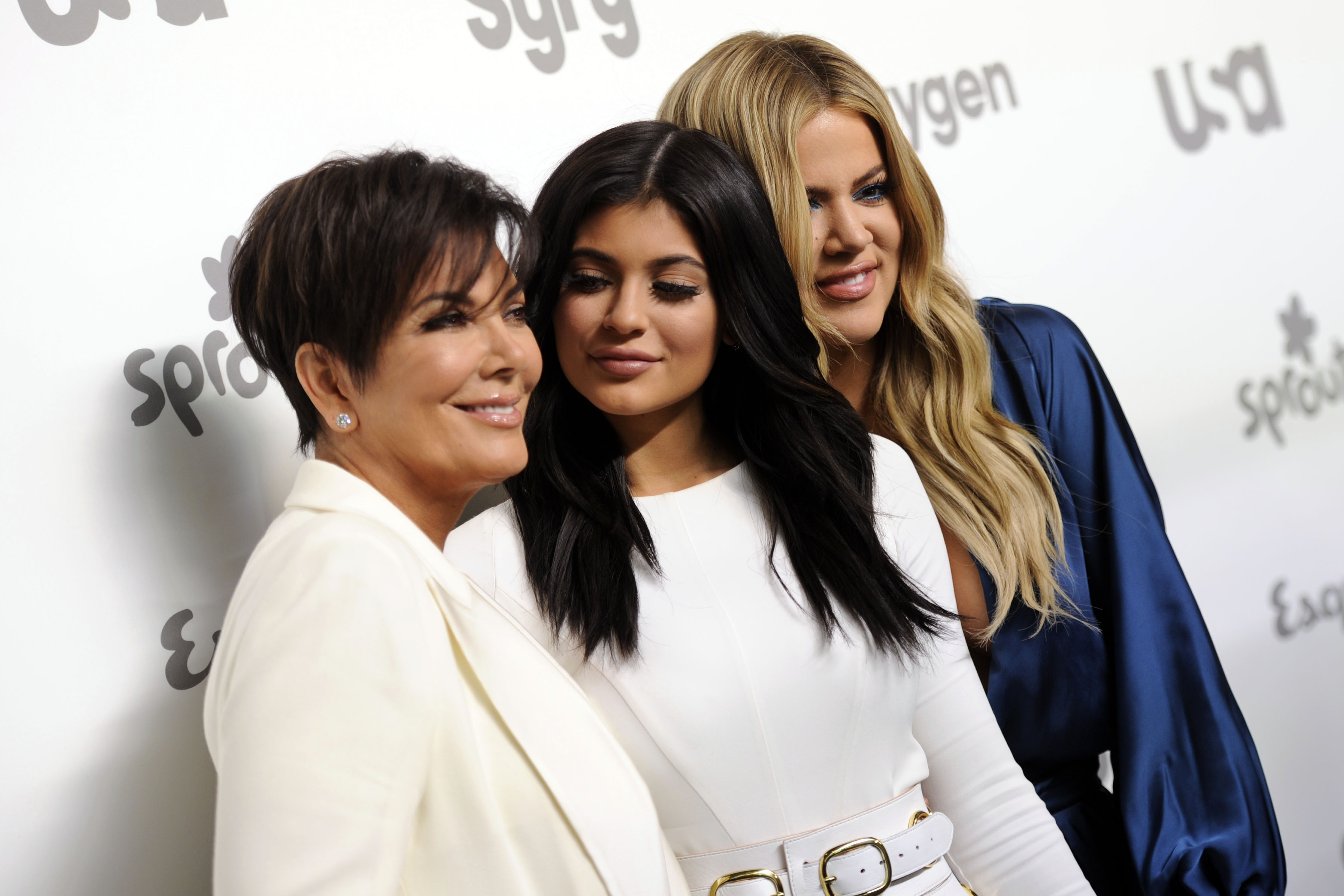 TV personalities Kris Jenner, from left, Kylie Jenner and Khloe Kardashian attend the NBCUniversal Cable Entertainment 2015 Upfront on May 14, 2015, in New York. (Evan Agostini/Invision/AP, File)