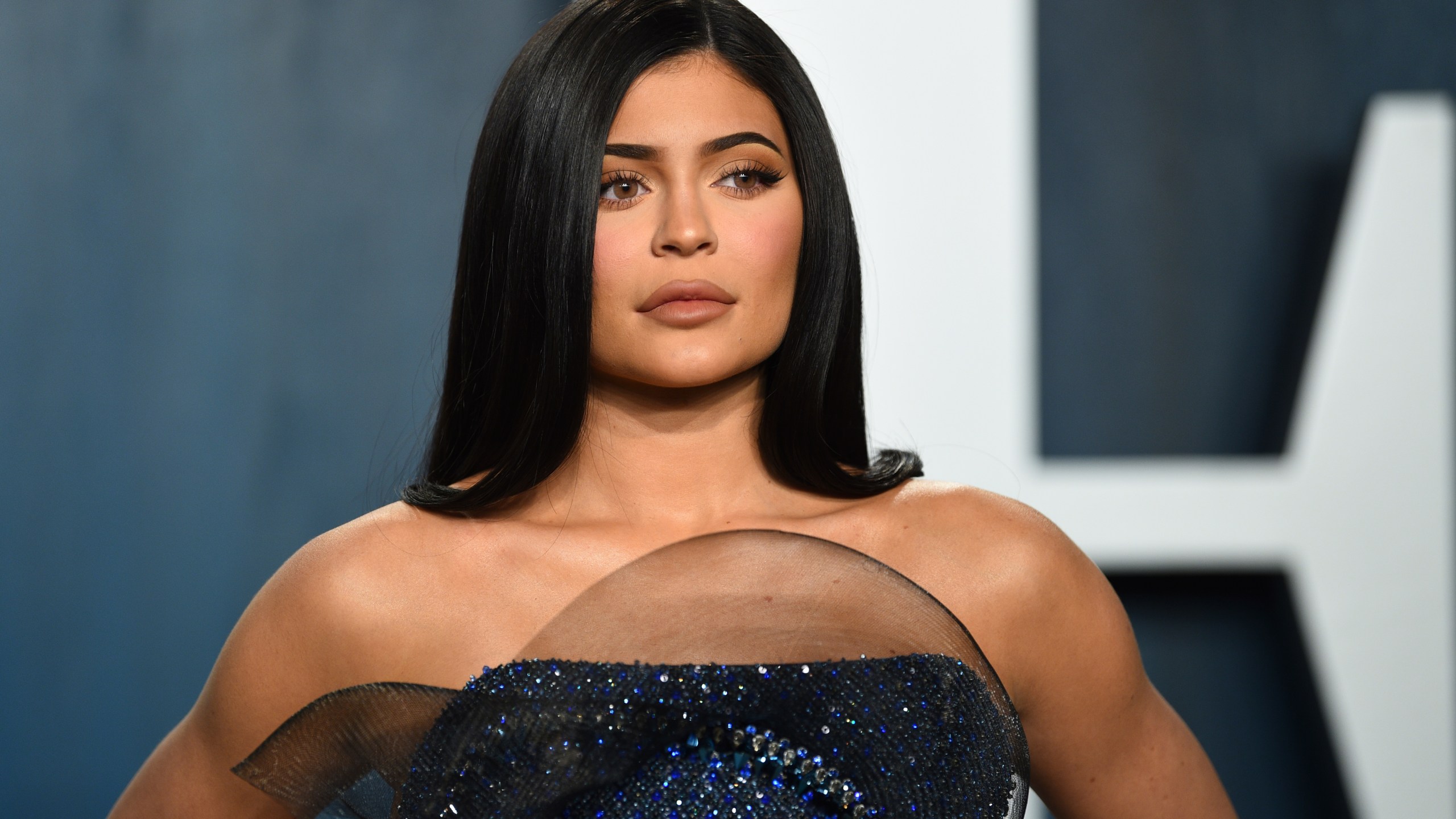 Kylie Jenner appears at the Vanity Fair Oscar Party in Beverly Hills on Feb. 9, 2020. (Evan Agostini/Invision/Associated Press)