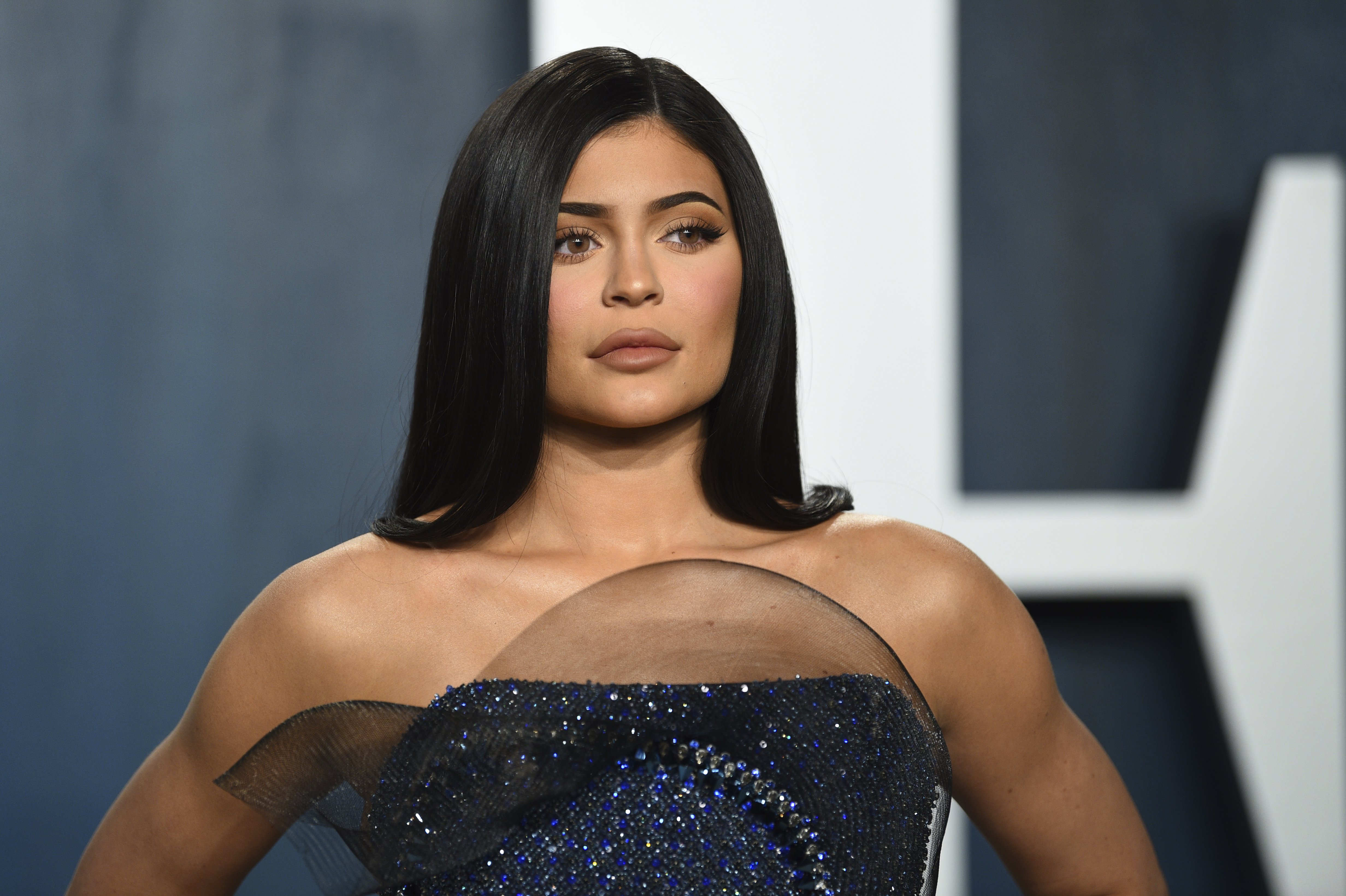 Kylie Jenner appears at the Vanity Fair Oscar Party in Beverly Hills on Feb. 9, 2020. (Evan Agostini/Invision/Associated Press)