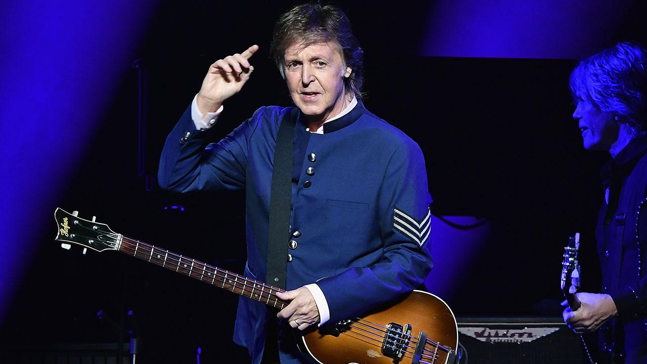 Paul McCartney, seen here at a concert in 2017, penned an open letter to Starbucks CEO Kevin Johnson earlier this week. (Caballero/Getty Images)