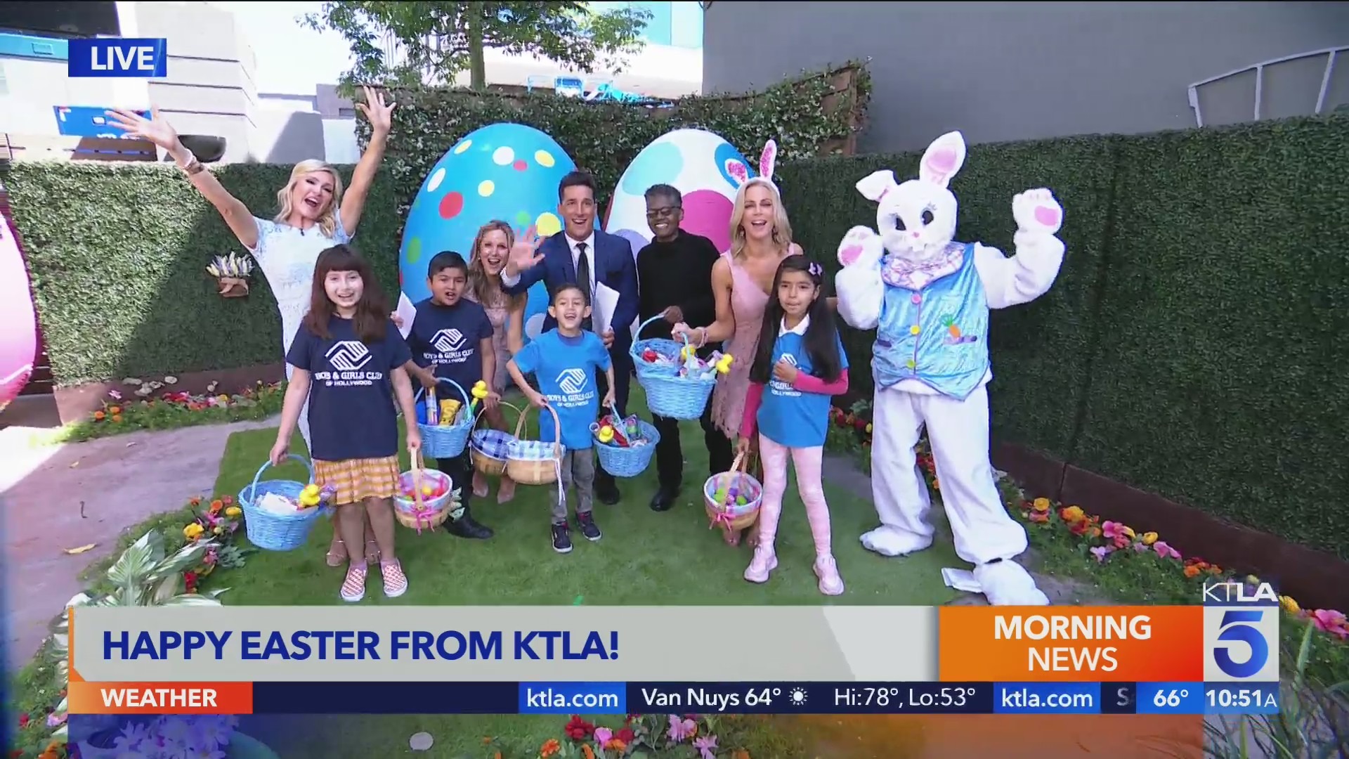 Boys and Girls Club of Hollywood join Easter egg hunt