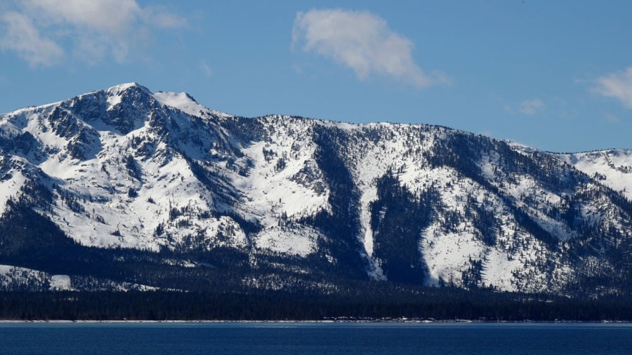 Lake Tahoe is seen on Feb. 20, 2021. (Christian Petersen/Getty Images)